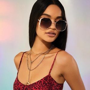 Quay Australia Solid Gold Brown Sunglasses